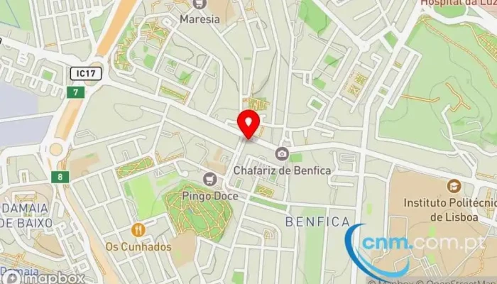 Alberto Oculista -    Estr De Benfica 725c Mapa - Lisboa