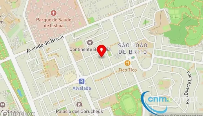 Amarelo As Riscas Mapa - Lisboa