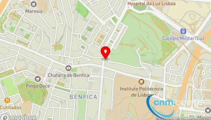 Ativo Benfica -  Mapa - Lisboa