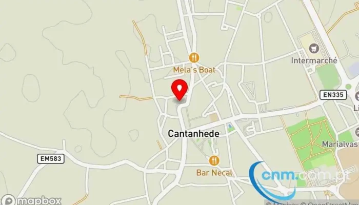 Banco Ctt Cantanhede -  Mapa - Cantanhede