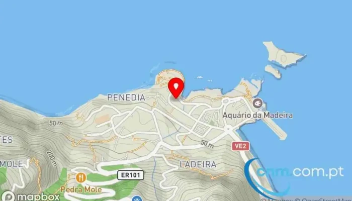 Conchinha -  Mapa - Porto Moniz