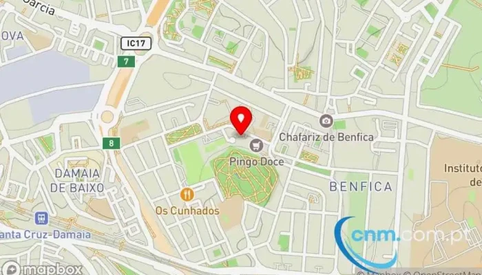 Continente Bom Dia -  Mapa - Benfica