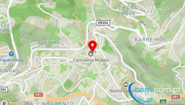 Continente Modelo -    Canico Mapa - Caniço