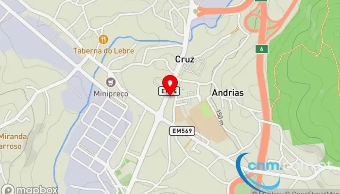 Dhl Express Service Point Opticalia Celeiros Mapa - Celeirós