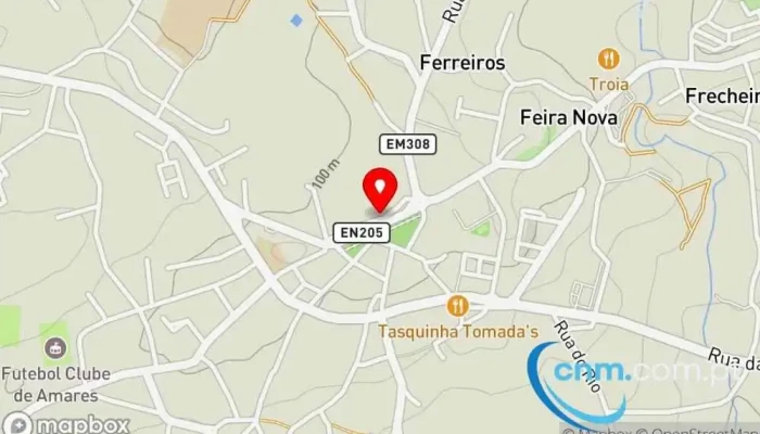 Estacao Dos Correios De Feira Nova Amares Mapa - Ferreiros