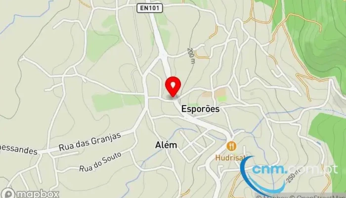 Freguesia De Esporoes Mapa - Esporões