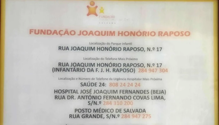 Fundacao Joaquim Honorio Raposo Infantario E Atl Catalogo - Beja