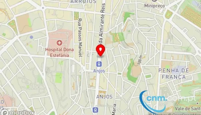 Infantario Popular Ribeiro Santos Mapa - Lisboa