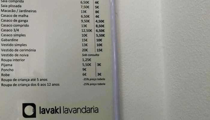 Lavandaria Lavaki -  Localizacao - Madalena