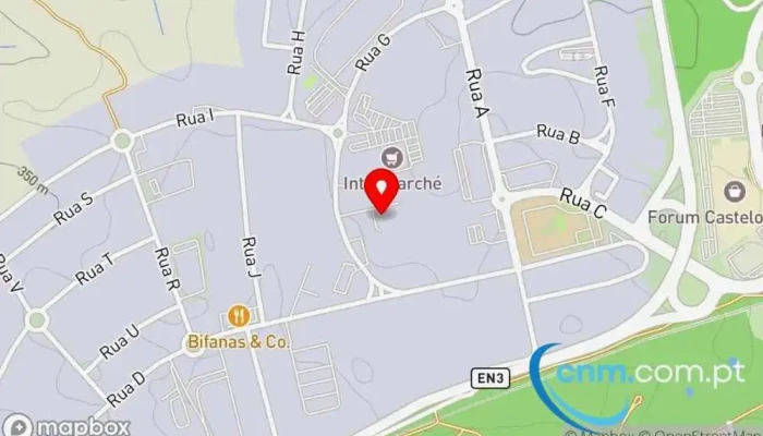 mapa de Loja CTT Correios em Castelo Branco