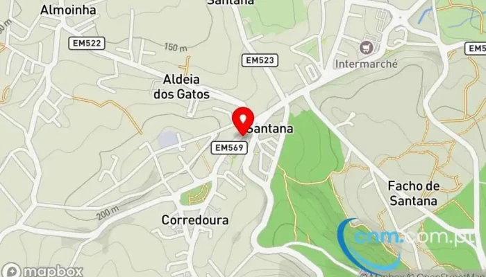 mapa de Loja CTT Correios em Santana