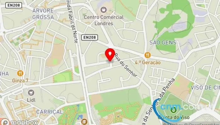 mapa de Loja CTT Correios, Banco em Sra. da Hora