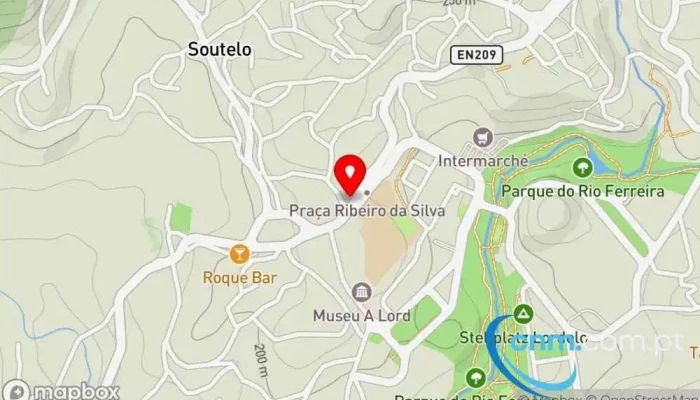 mapa de Loja CTT Correios em Lordelo