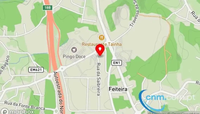 mapa de Loja CTT Correios em Grijó