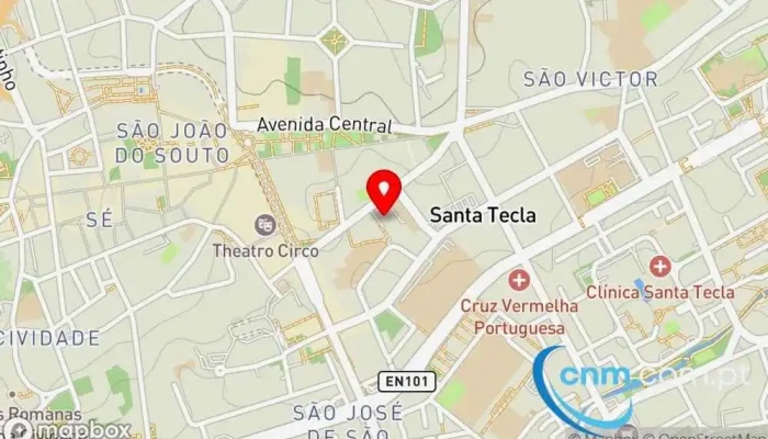 Loja Ctt -  Mapa - Braga