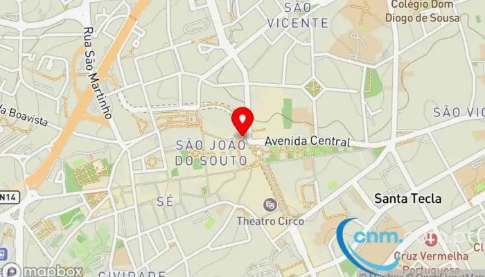 Marco Correio Ctt -  Mapa - Braga