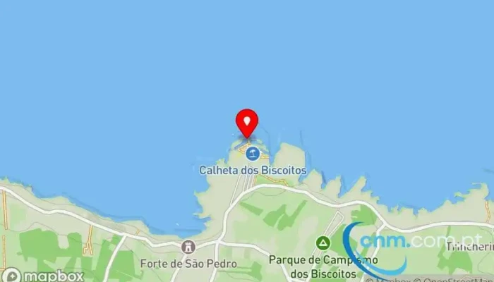 Piscinas Naturais Biscoitos -  Mapa - Portugal