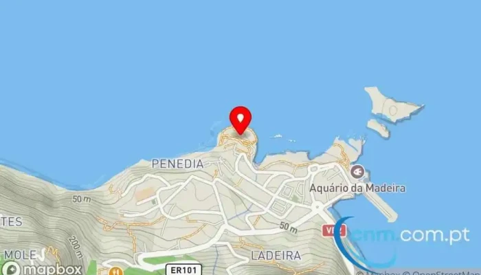Piscinas Naturais -  Mapa - Porto Moniz
