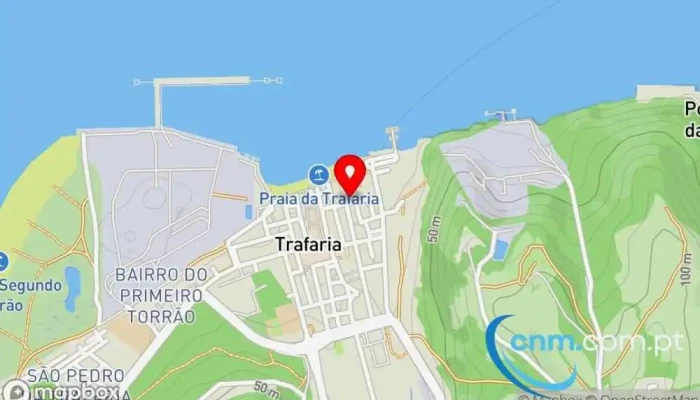 mapa de Ponto CTT Correios em Trafaria