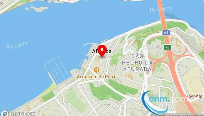 mapa de Ponto CTT Correios em Vila Nova de Gaia