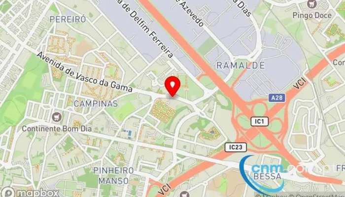 mapa de Ponto CTT Correios em Porto