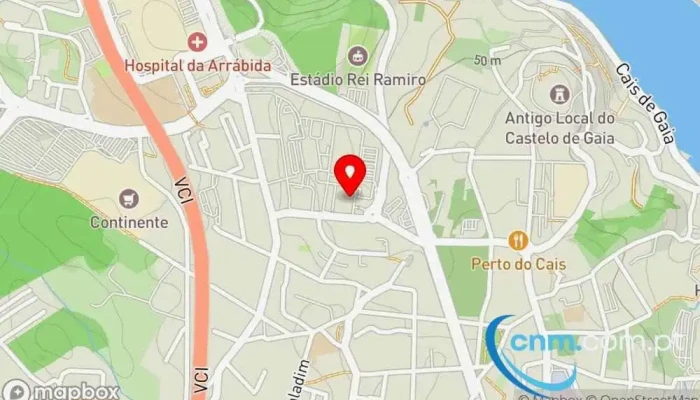 mapa de Ponto CTT Correios em Vila Nova de Gaia