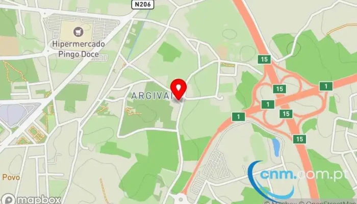 mapa de Ponto CTT Correios em Argivai