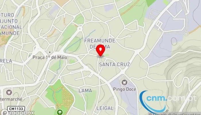 mapa de Ponto CTT Correios em Freamunde