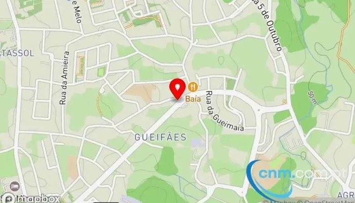 mapa de Ponto CTT Correios em Maia