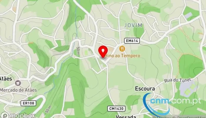 mapa de Ponto CTT Correios em Jovim