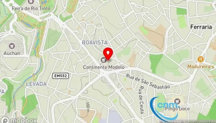 Ponto Ctt -  Mapa - Rio Tinto