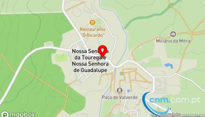 Ponto Ctt -  Mapa - Nossa Sra. Da Tourega