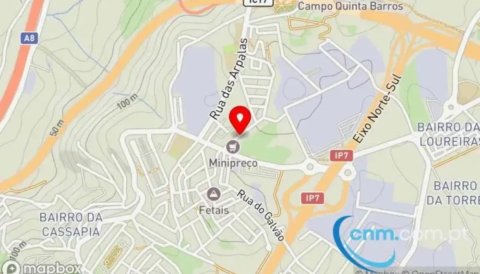Ponto Ctt -  Mapa - Camarate