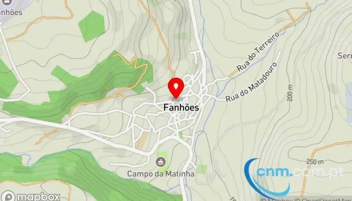 Ponto Ctt -  Mapa - Fanhões