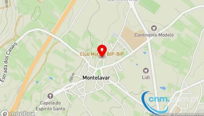 Ponto Ctt -  Mapa - Montelavar