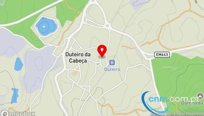 Ponto Ctt -  Mapa - Outeiro Da Cabeça