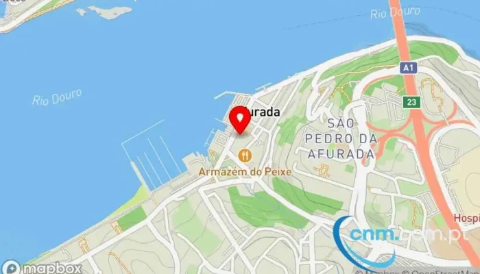 mapa de Posto de Correios de Afurada Correios em Vila Nova de Gaia