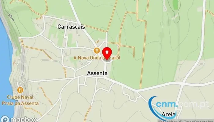 Posto De Correios De Assenta -  Mapa - São Pedro Da Cadeira