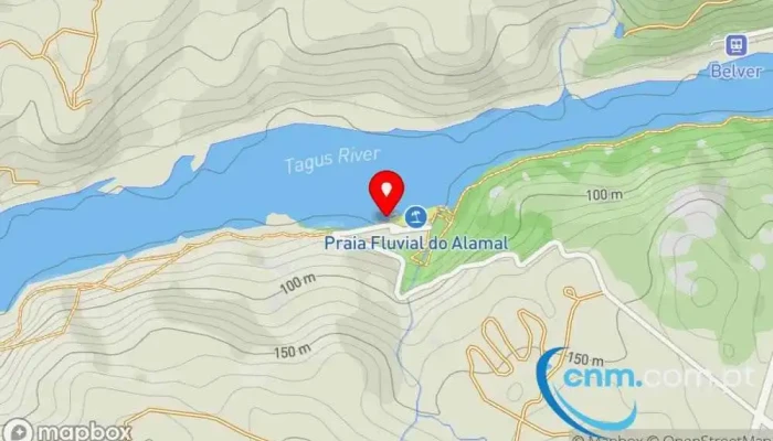 Praia Fluvial Do Alamal -  Mapa - Gavião