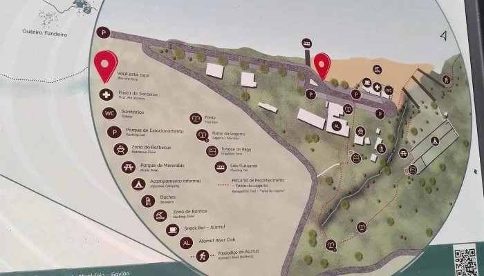 Praia Fluvial Do Alamal -  Mapas Da Propriedade - Gavião