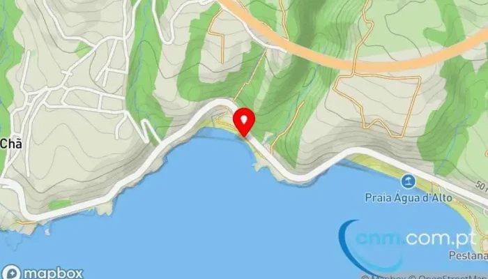 Praia Pequena De Agua Dalto Mapa - San Miguel