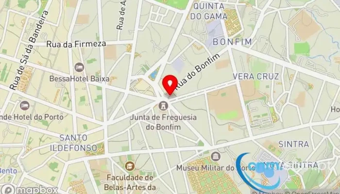 mapa de UPS Access Point Serviço de frete e correio, Serviço de entregas expresso em Porto
